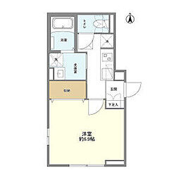 東京メトロ東西線 葛西駅 徒歩7分の賃貸アパート 1階1Kの間取り