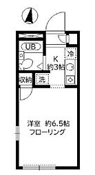 東京メトロ東西線 木場駅 徒歩8分の賃貸アパート 1階1Kの間取り