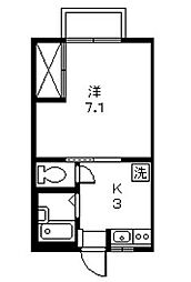 東京メトロ東西線 南行徳駅 徒歩5分の賃貸アパート 2階1Kの間取り