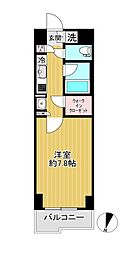 JR総武線 亀戸駅 徒歩17分の賃貸マンション 7階1Kの間取り