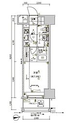 東京メトロ東西線 南砂町駅 徒歩9分の賃貸マンション 2階1Kの間取り
