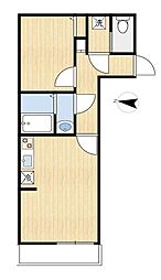 東京メトロ半蔵門線 錦糸町駅 徒歩10分の賃貸アパート 2階1LDKの間取り