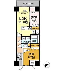 東京メトロ東西線 葛西駅 徒歩6分の賃貸マンション 2階1SLDKの間取り