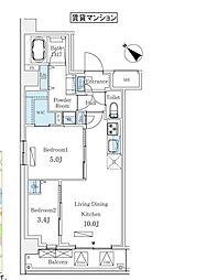 間取図画像 2LDK