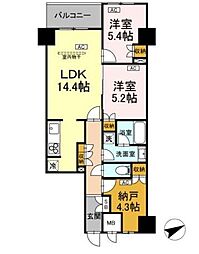 サンジョイアゼロ 2SLDKの間取図画像