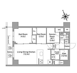 間取図画像 2SLDK