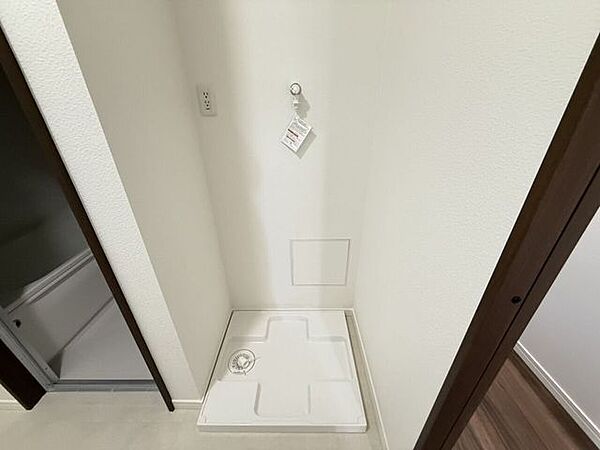 室内洗濯機置き場。