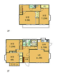 太田市台之郷町中古戸建住宅 4LDKの間取り