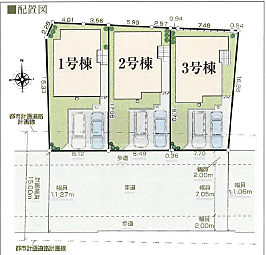 区画図：図面と現況jが異なる場合は現況優先となります。