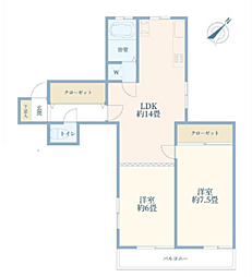 間取図画像 2LDK