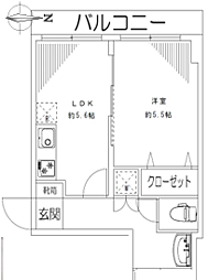 間取図画像 1LDK