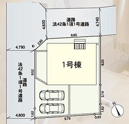 区画図と現況が異なる場合は現況を優先させていただきます。