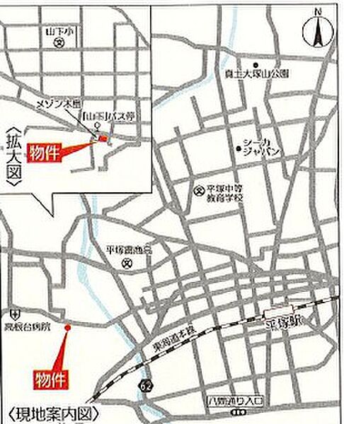 ※現地案内図