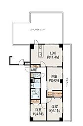 ライオンズガーデン小田急相模原 3LDKの間取図画像
