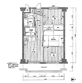 タウンコート南町田 3DKの間取図画像