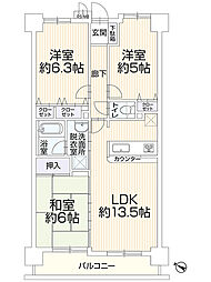 センチュリーめじろ台 3LDKの間取図画像