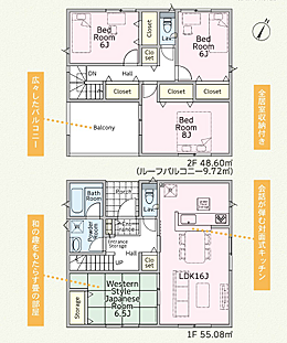 ※間取り図と現況が異なる場合には、現況を優先とさせていただきます。