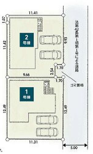 区画図です