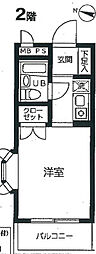 ライオンズマンション相武台前第5 1Kの間取図画像