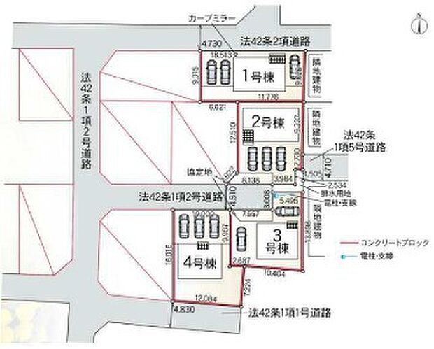 区画図です