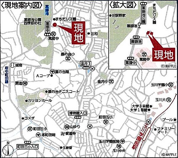 地図を拡大表示