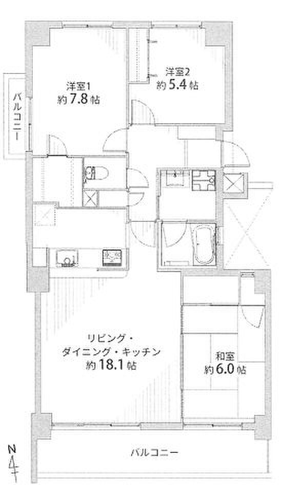 ※間取り図と現況が異なる場合には、現況を優先とさせて頂きます。