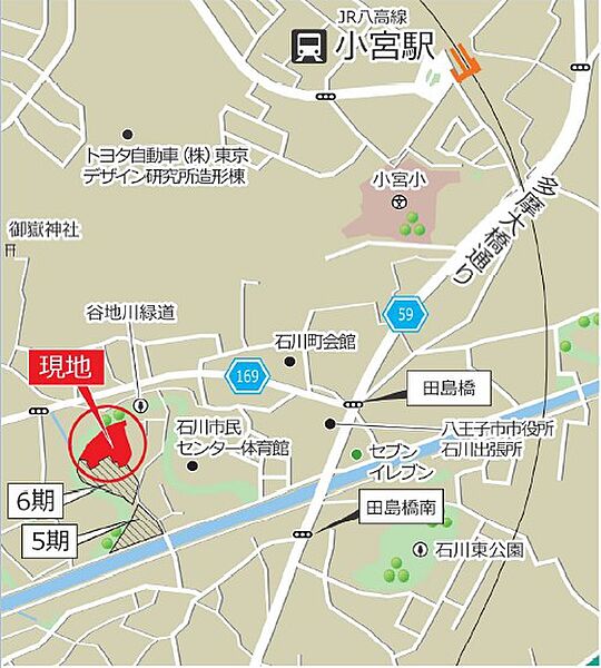 地図を拡大表示