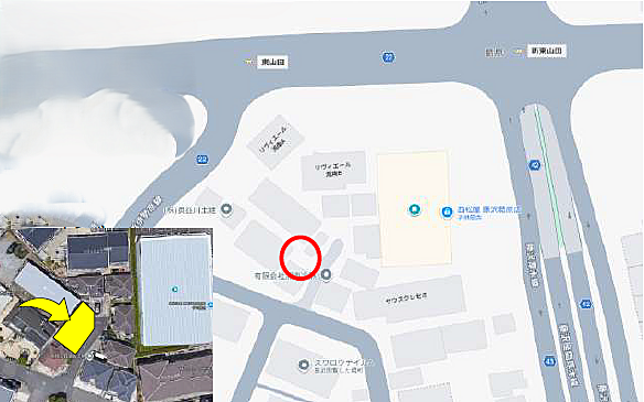 地図を拡大表示