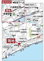 地図を拡大表示