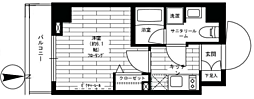 ステージグランデ八王子 1Kの間取図画像