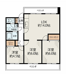間取図画像 3LDK