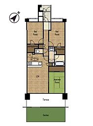 ライオンズマンション東林間ガーデン 108 3LDKの間取り