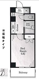 メゾンナツウメ 1Kの間取図画像