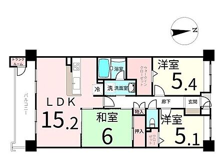 3LDK 間取り