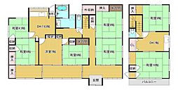 増井町中古戸建 9DKの間取り