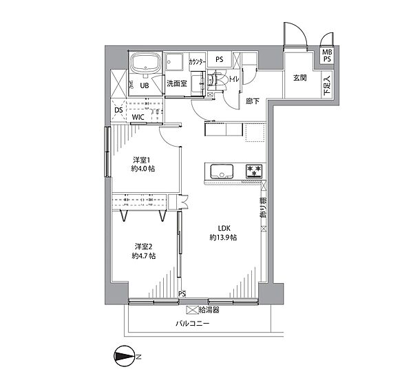 間取りを拡大表示