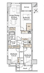 間取図画像 3LDK