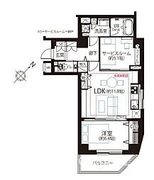 ジェイパーク文京白山 1SLDKの間取り