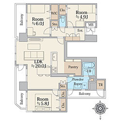 間取図画像 3LDK