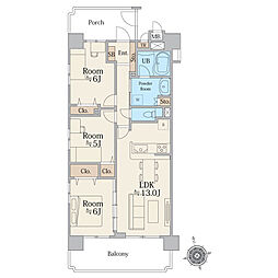 間取図画像 3LDK