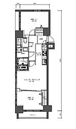 東日本橋デュープレックスポーション 2LDKの間取図画像