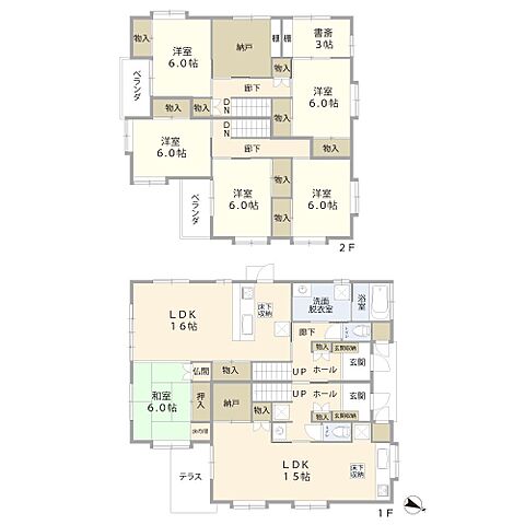 間取り 鳥取市若葉台南6丁目23-5
