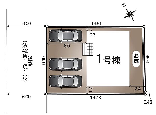 駐車３台可能♪