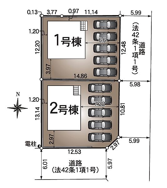 駐車5台可能♪