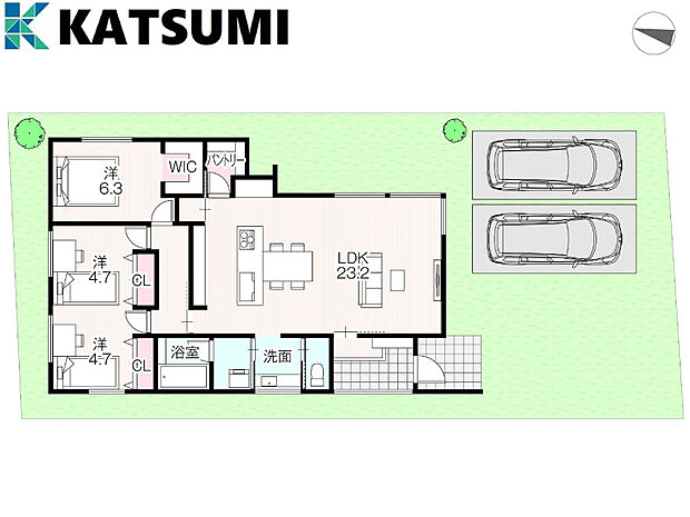【間取り図】デザイナーズハウス稲美町野寺