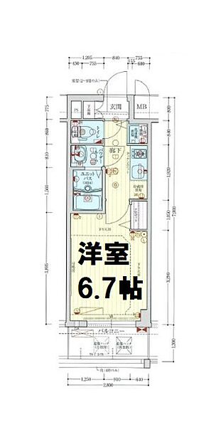 プレサンス難波ラフィーネ 1002｜大阪府大阪市浪速区日本橋西1丁目(賃貸マンション1K・10階・22.12㎡)の写真 その2