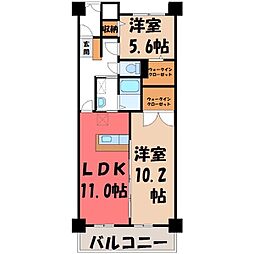 西川田駅 7.5万円