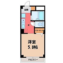 間取図画像 1K
