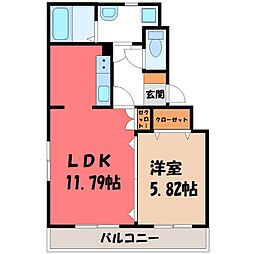 間取図画像 1LDK