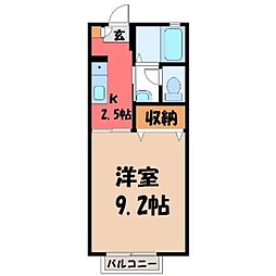 JR東北本線 雀宮駅 3.2km 1階/-
